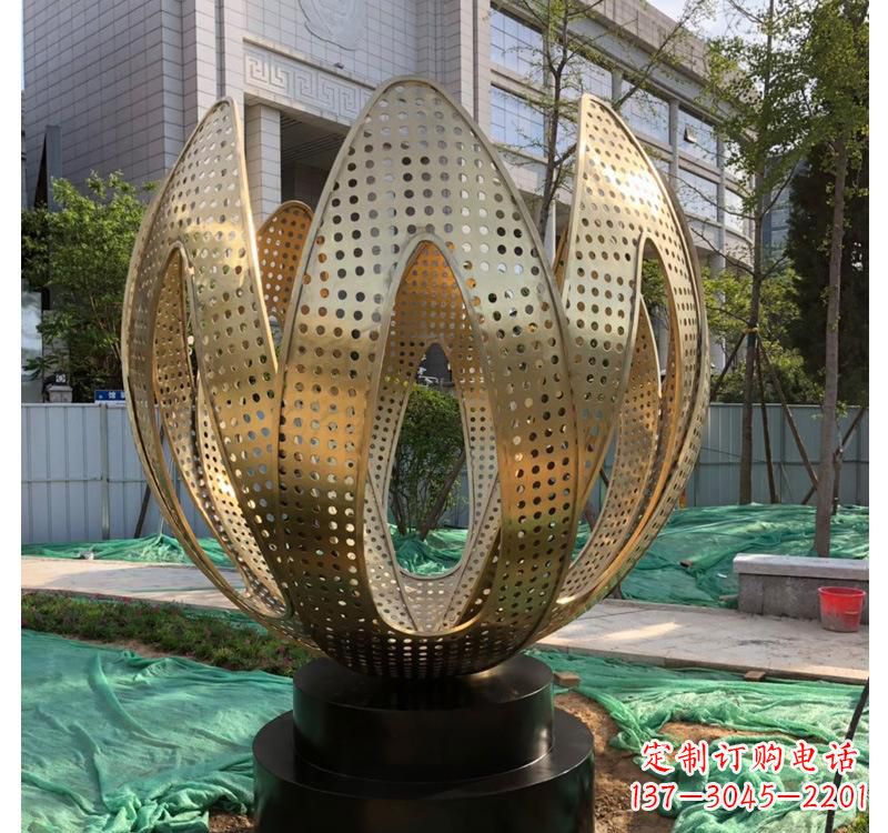 兰州不锈钢园林抽象艺术拱门雕塑