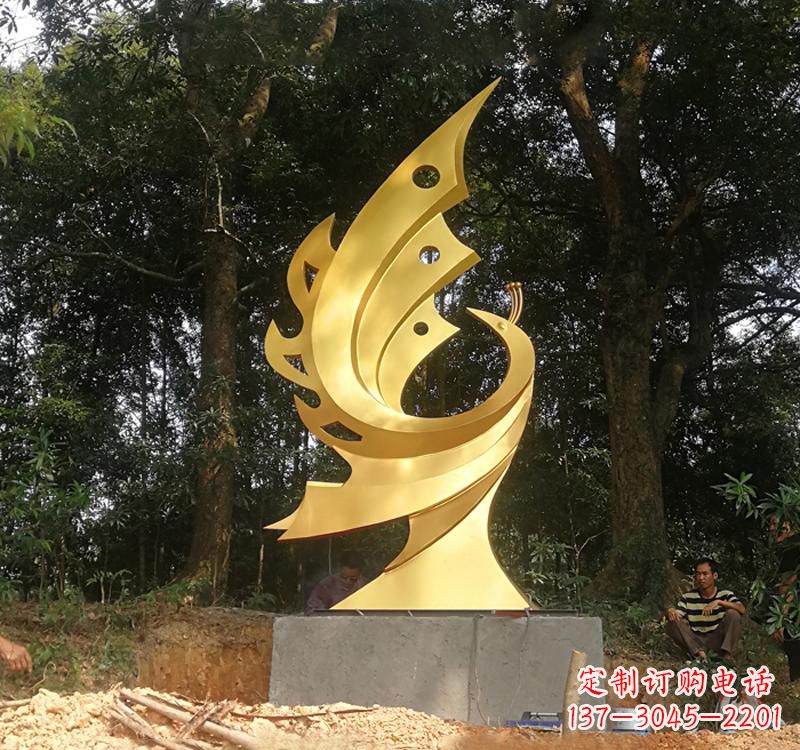 兰州不锈钢凤凰雕塑——彰显传统文化之美