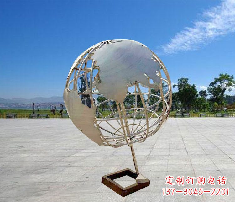 兰州神奇的不锈钢地球仪雕塑