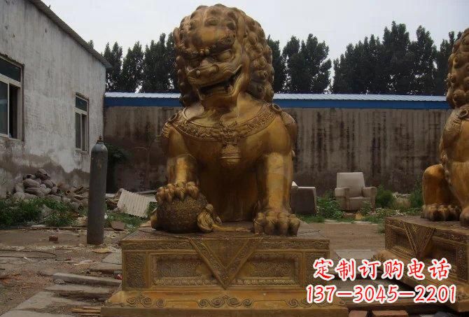 兰州静谧的狮子雕塑精美的工艺与精神传承
