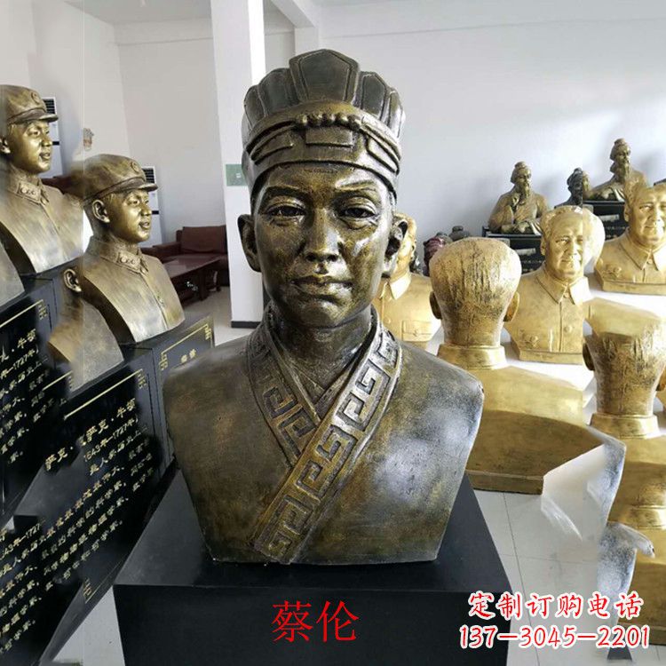 兰州蔡伦雕塑一件传承历史的艺术珍品