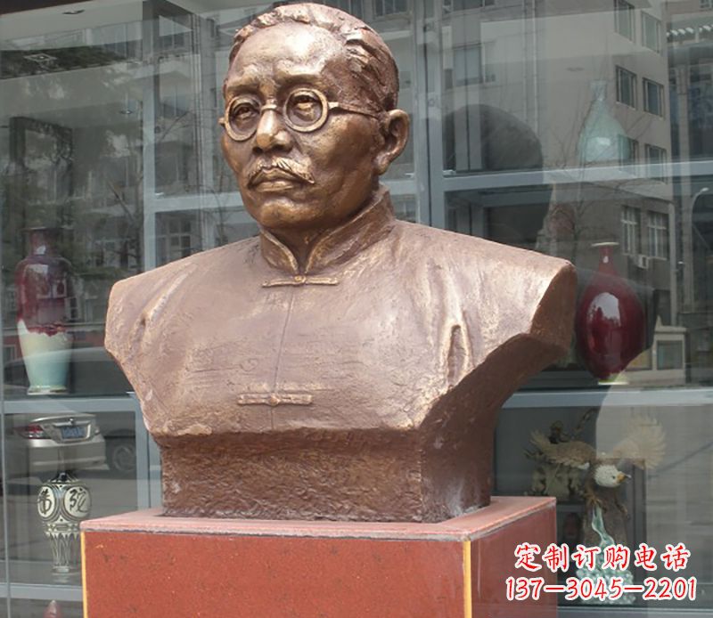 兰州蔡元培雕塑传承睿智的象征