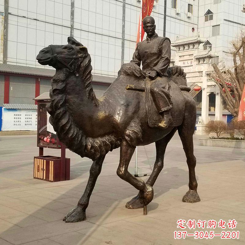 兰州骆驼雕塑茶马古道上的精美艺术品