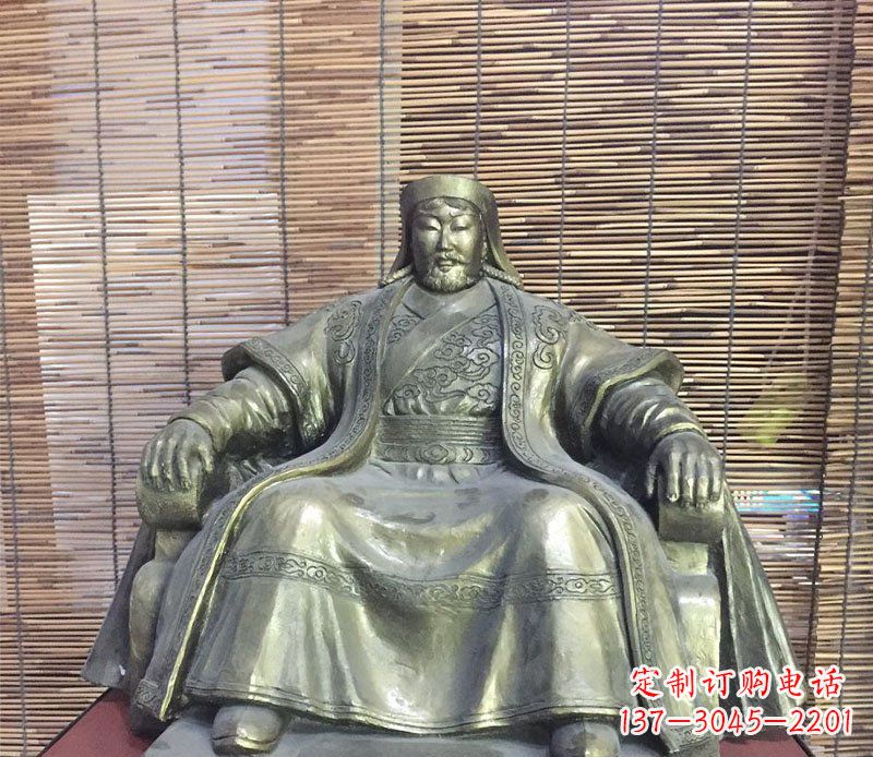 兰州成吉思汗神话中的雕像