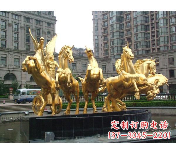 兰州阿波罗的象征——青铜雕塑