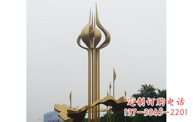 兰州莲花雕塑缔造城市精神之家