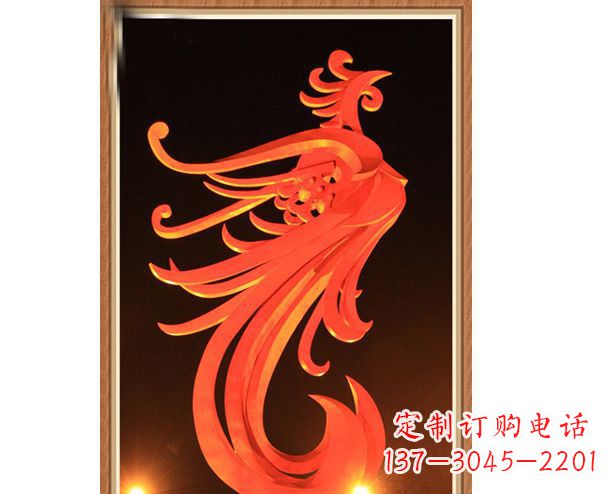 兰州不锈钢凤凰雕塑美丽与传统的完美结合