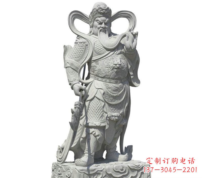 兰州关公雕像象征着威武的英雄