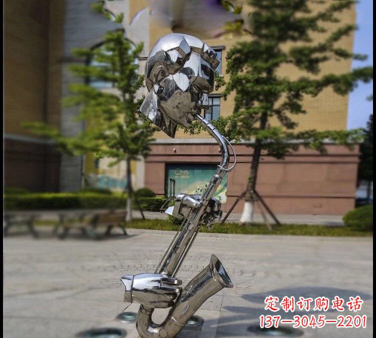 兰州抽象不锈钢抽象吹萨克斯人物