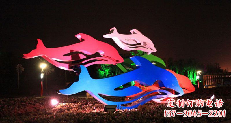 兰州海豚雕塑传承海洋文化