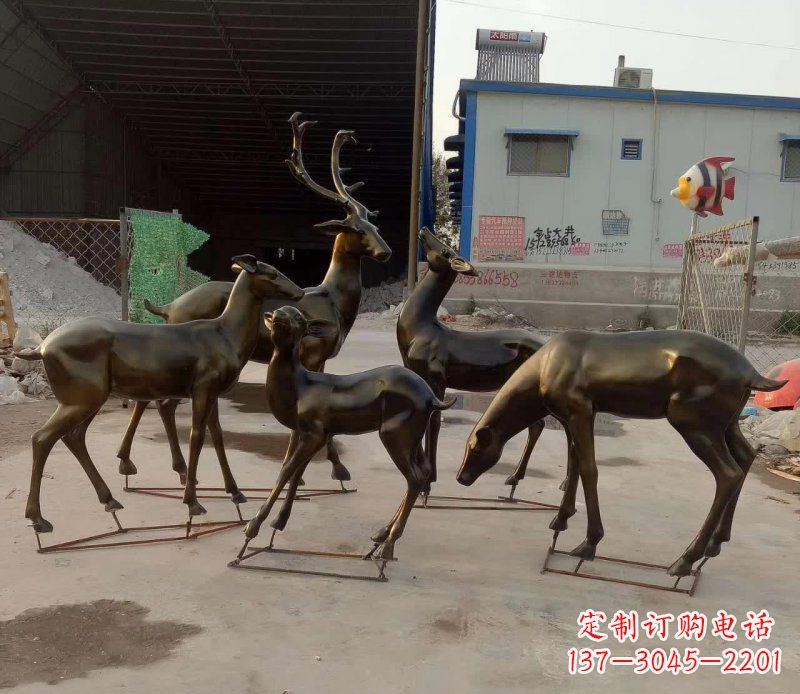 兰州鹿雕塑抽象之美