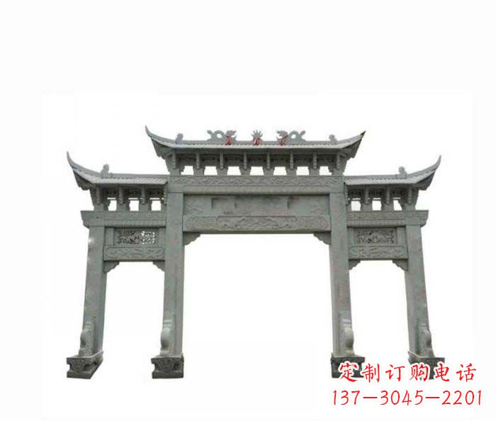 兰州牌楼上的雕塑
