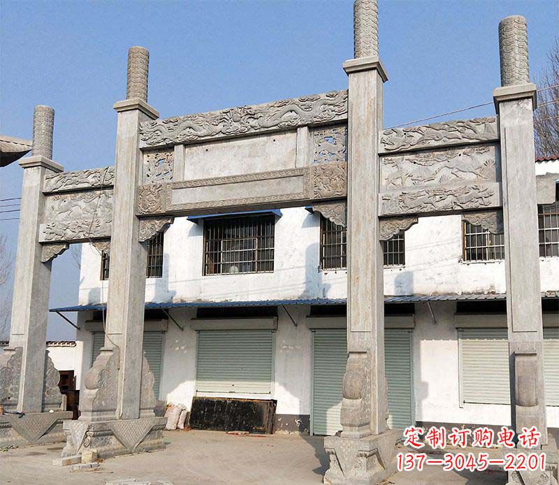 兰州石牌坊雕塑——传承中国传统文化