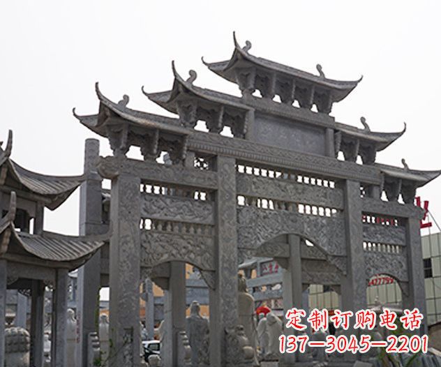 兰州牌坊石雕传承传统文化的艺术精品