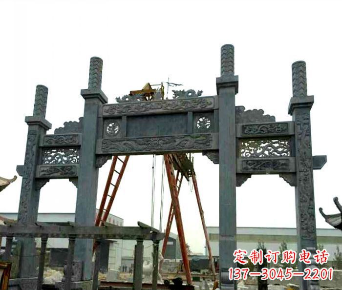 兰州村庄牌坊雕塑传承历史文化
