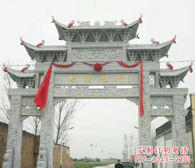 兰州牌坊雕塑纪念历史,传承文化
