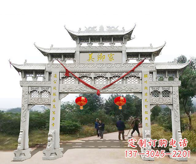 兰州牌坊雕塑珍贵的传统文化