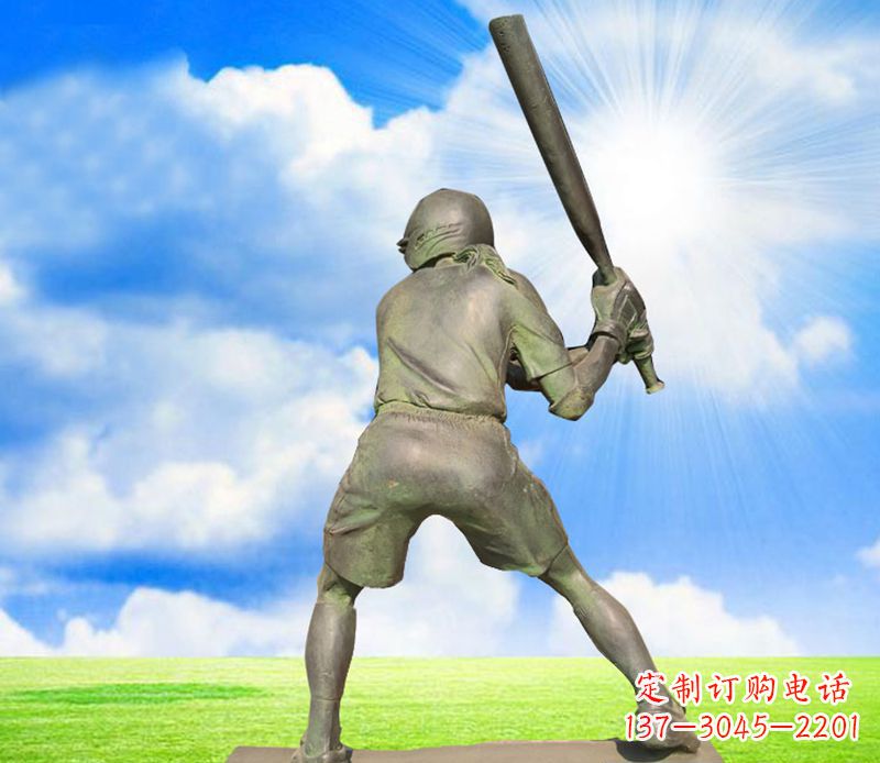 兰州纪念棒球精美的棒球雕塑