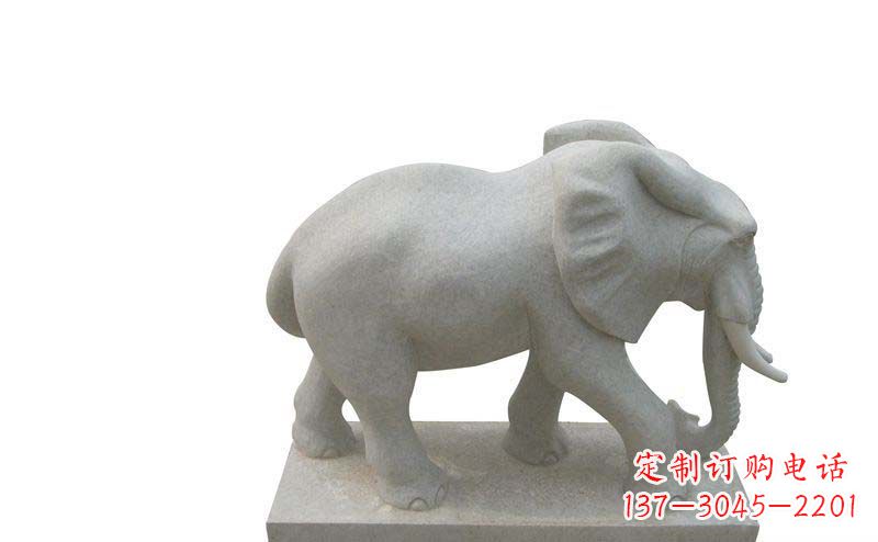 兰州大象雕塑大理石大象公园的精美艺术