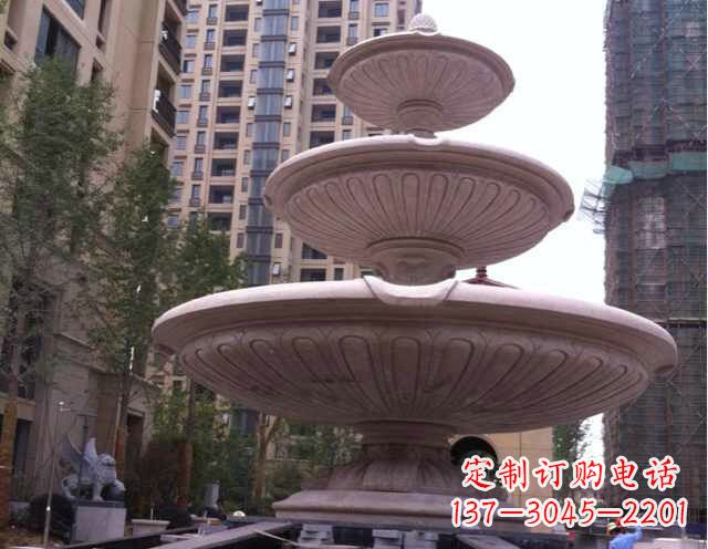 兰州大理石大型喷泉石雕 (3)