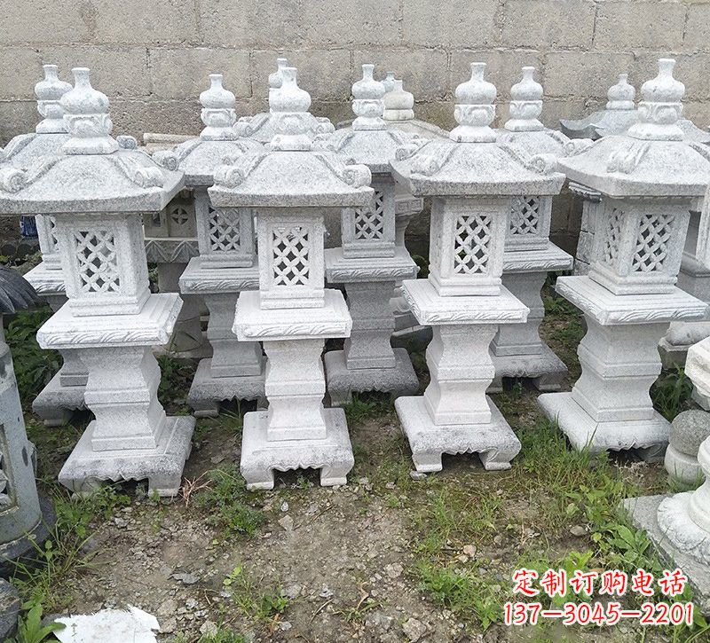 兰州精美大理石石灯雕塑