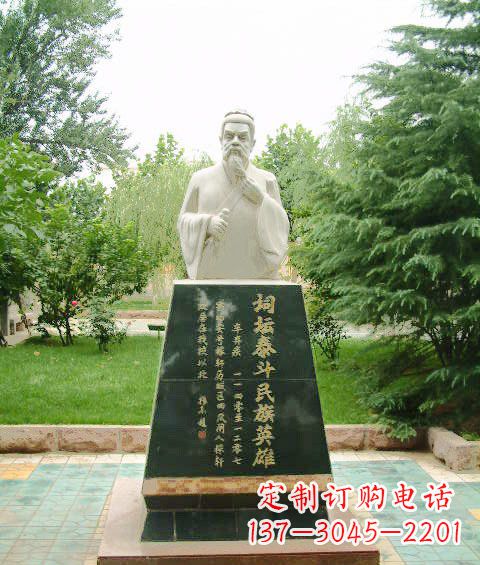 兰州古代名人雕塑，荟萃中国文化