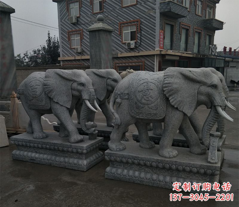 兰州唯美雕刻大象雕塑