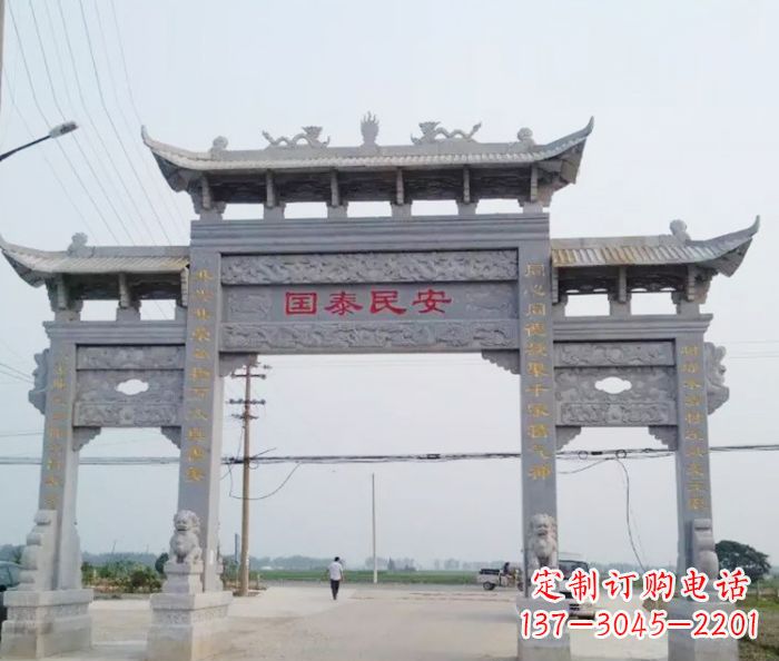 兰州精良石雕牌坊雕塑