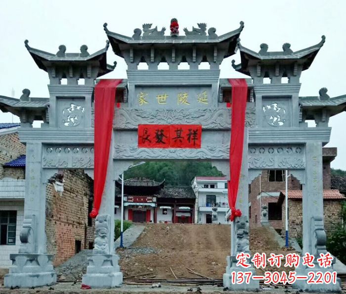 兰州精美大理石牌坊雕塑