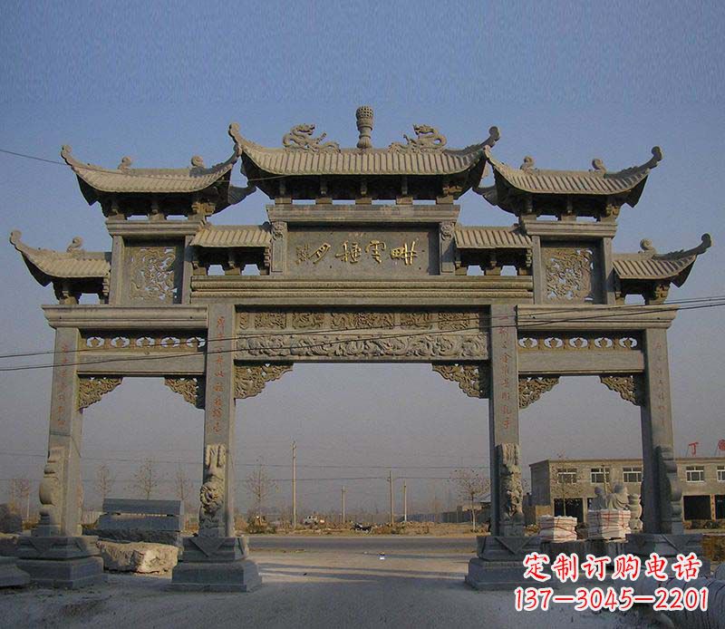 兰州大理石牌楼雕塑定制