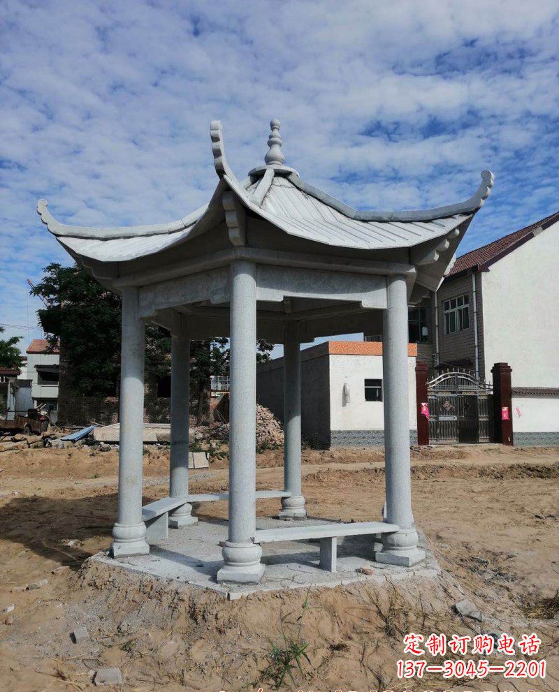 兰州典雅大理石凉亭雕塑