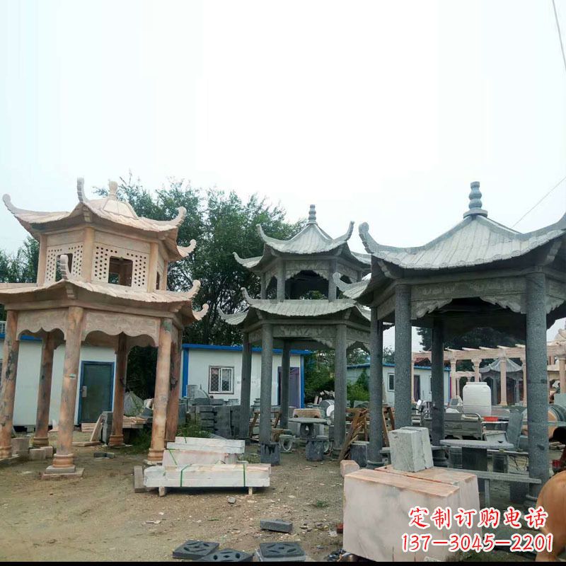 兰州精美大理石凉亭雕塑