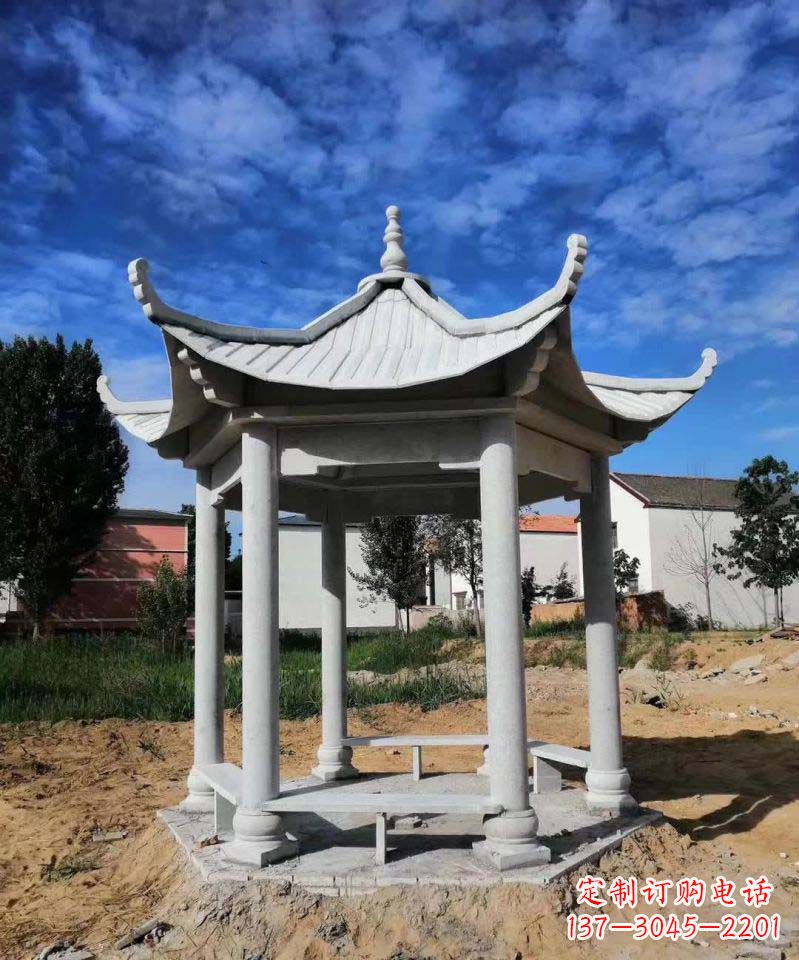 兰州精美大理石凉亭雕塑