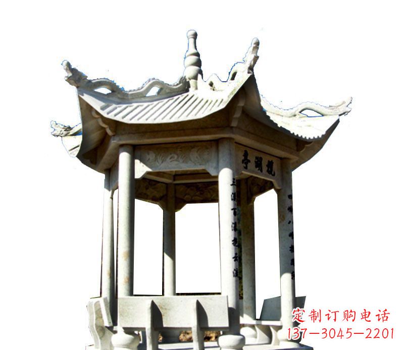 兰州大理石凉亭石雕,历史韵味浓郁
