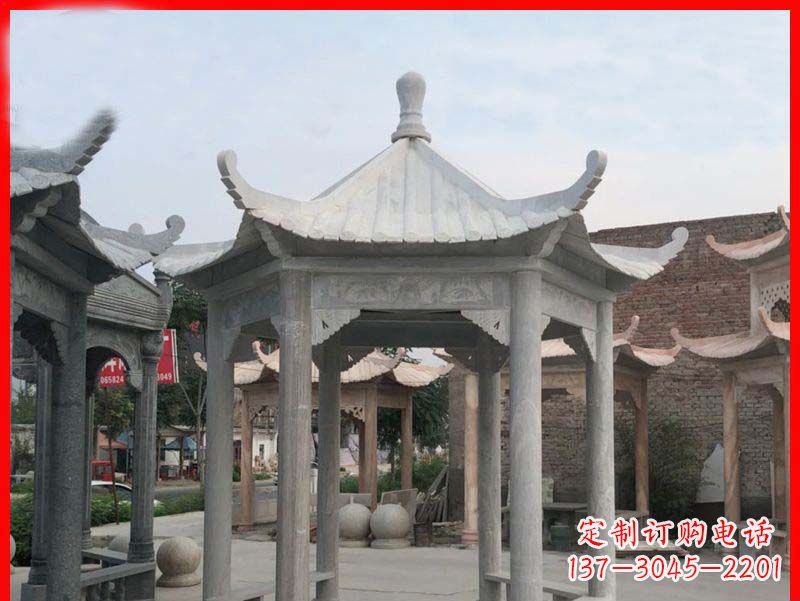 兰州大理石凉亭石雕