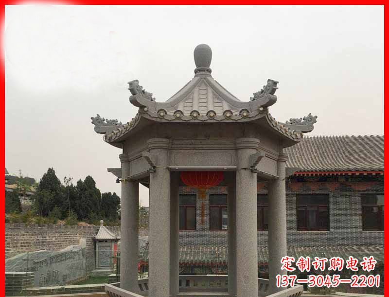 兰州大理石六角凉亭石雕