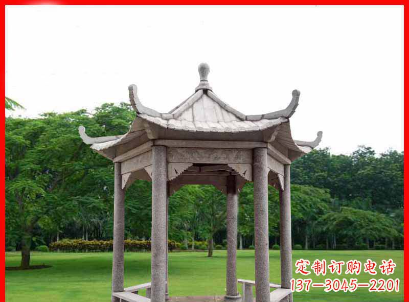 兰州精致大理石凉亭雕塑