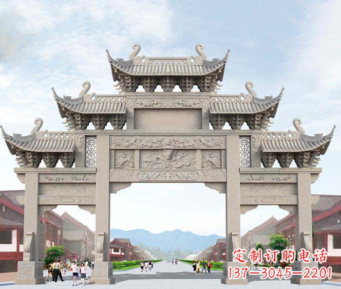 兰州大理石牌坊石雕艺术品