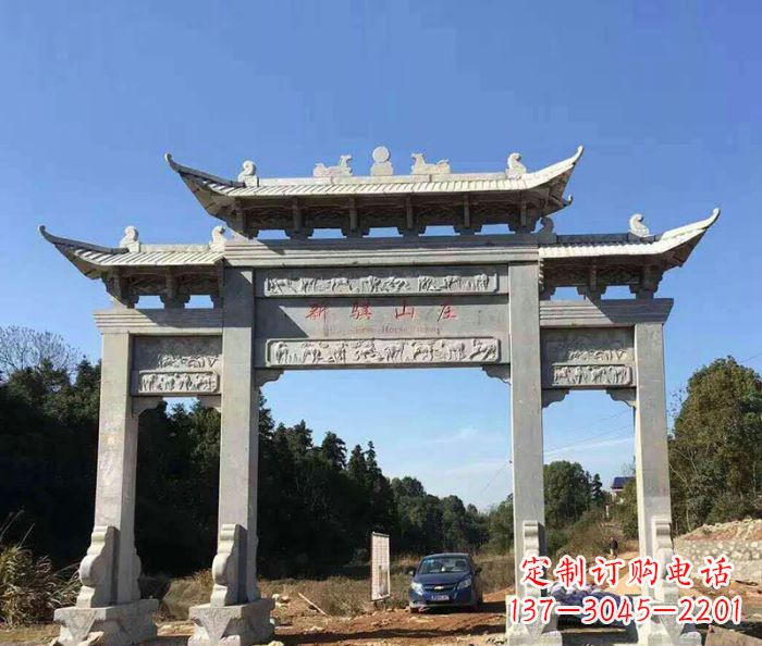 兰州精美石雕牌坊雕塑