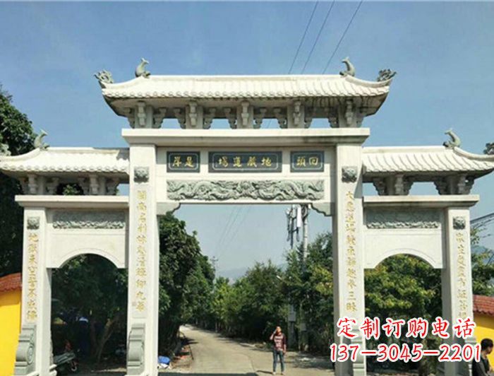 兰州大理石牌坊雕塑