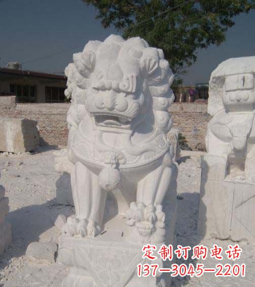 兰州精美大理石狮子雕塑