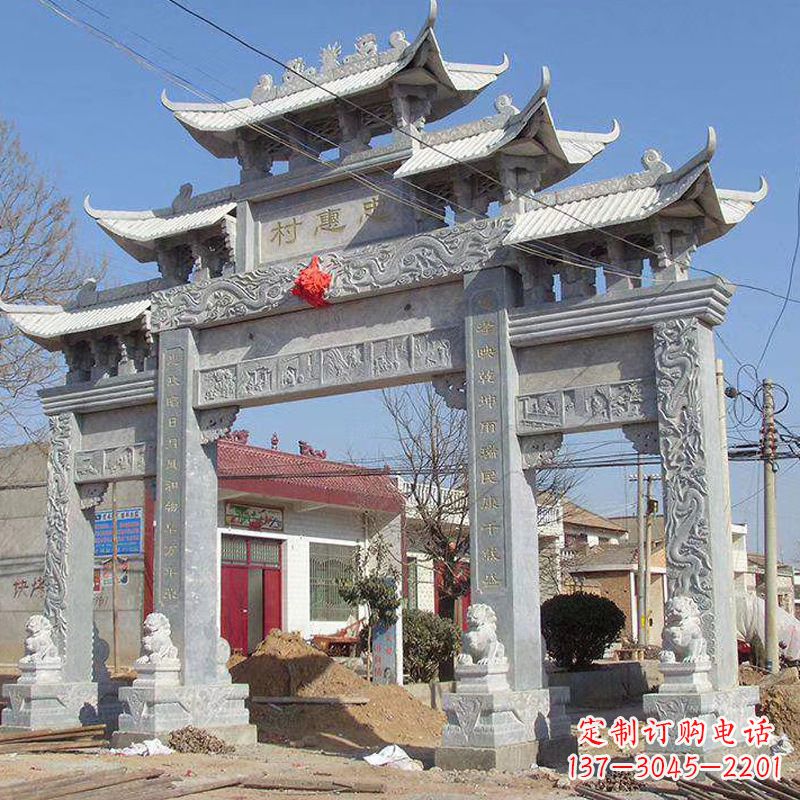 兰州大理石牌坊石雕艺术
