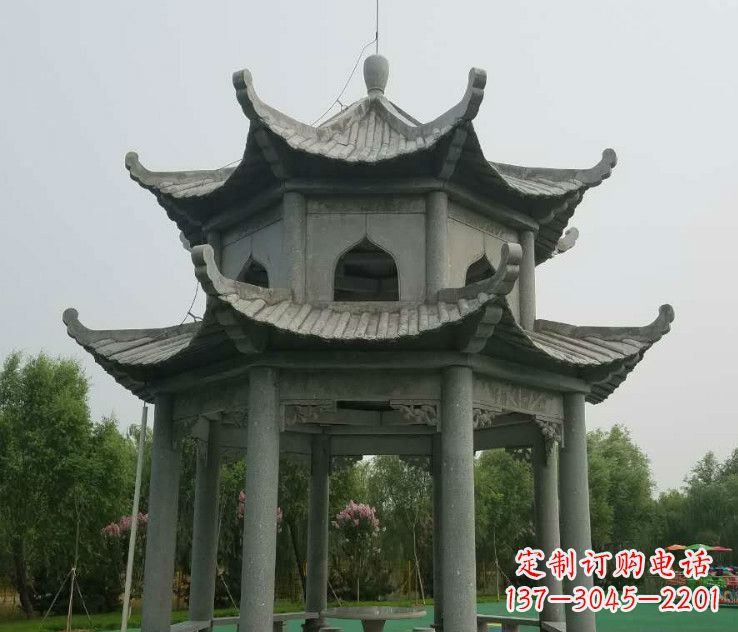 兰州精美大理石凉亭石雕