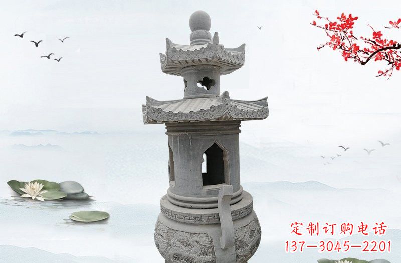 兰州精美工艺石香炉雕塑