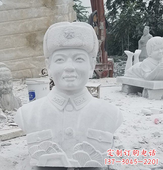 兰州大理石校园雷锋头像雕塑