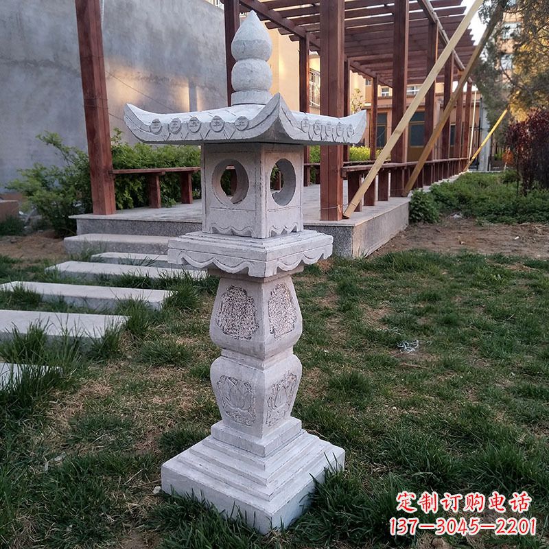兰州大理石灯笼雕塑