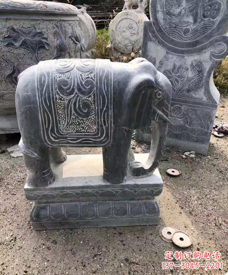 兰州大理石大象雕塑