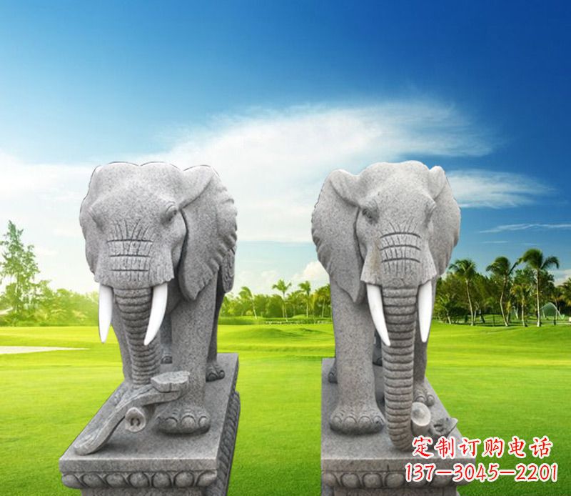 兰州精美大象雕塑,招财进宝