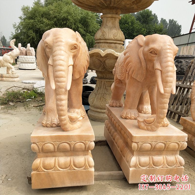 兰州大象石雕艺术品