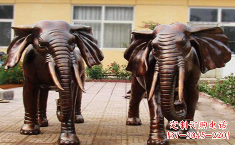 兰州大象铜雕艺术塑像